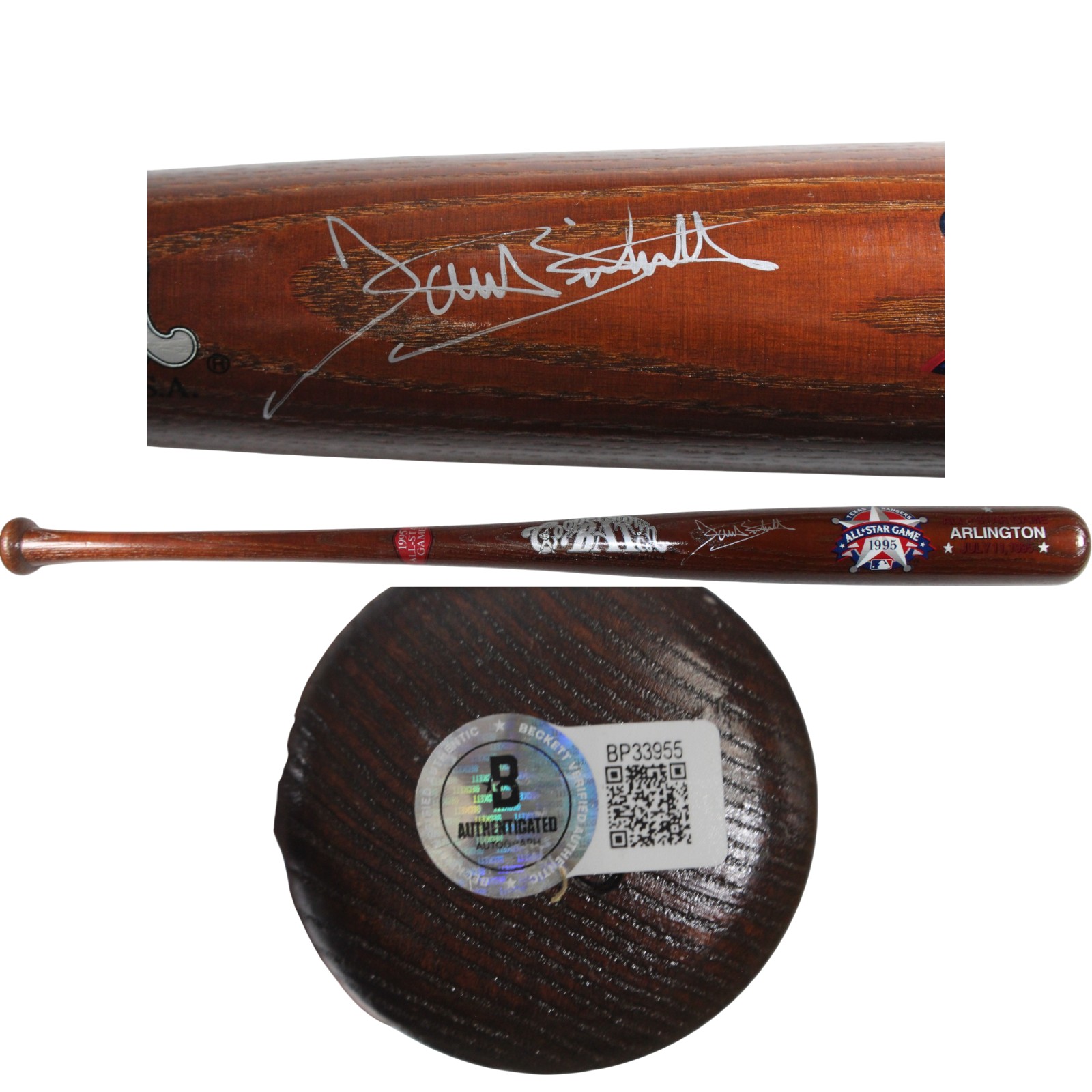 Dante Bichette Autographed Colorado Rockies 1995 All Star Game Bat Beckett 53393