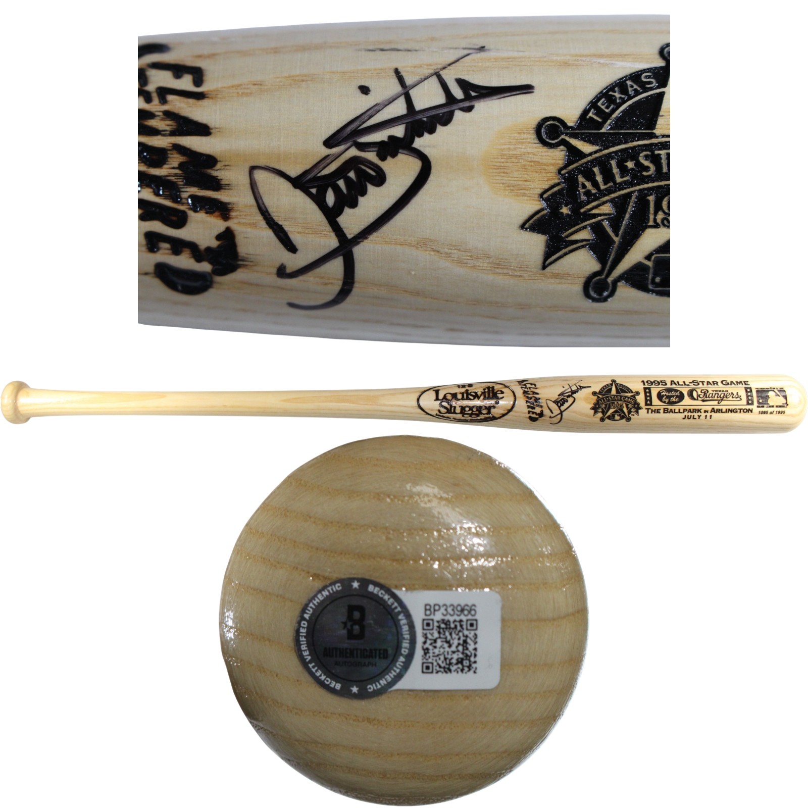 Dante Bichette Autographed Colorado Rockies '95 ASG Bat 1095/1999 Beckett 53422