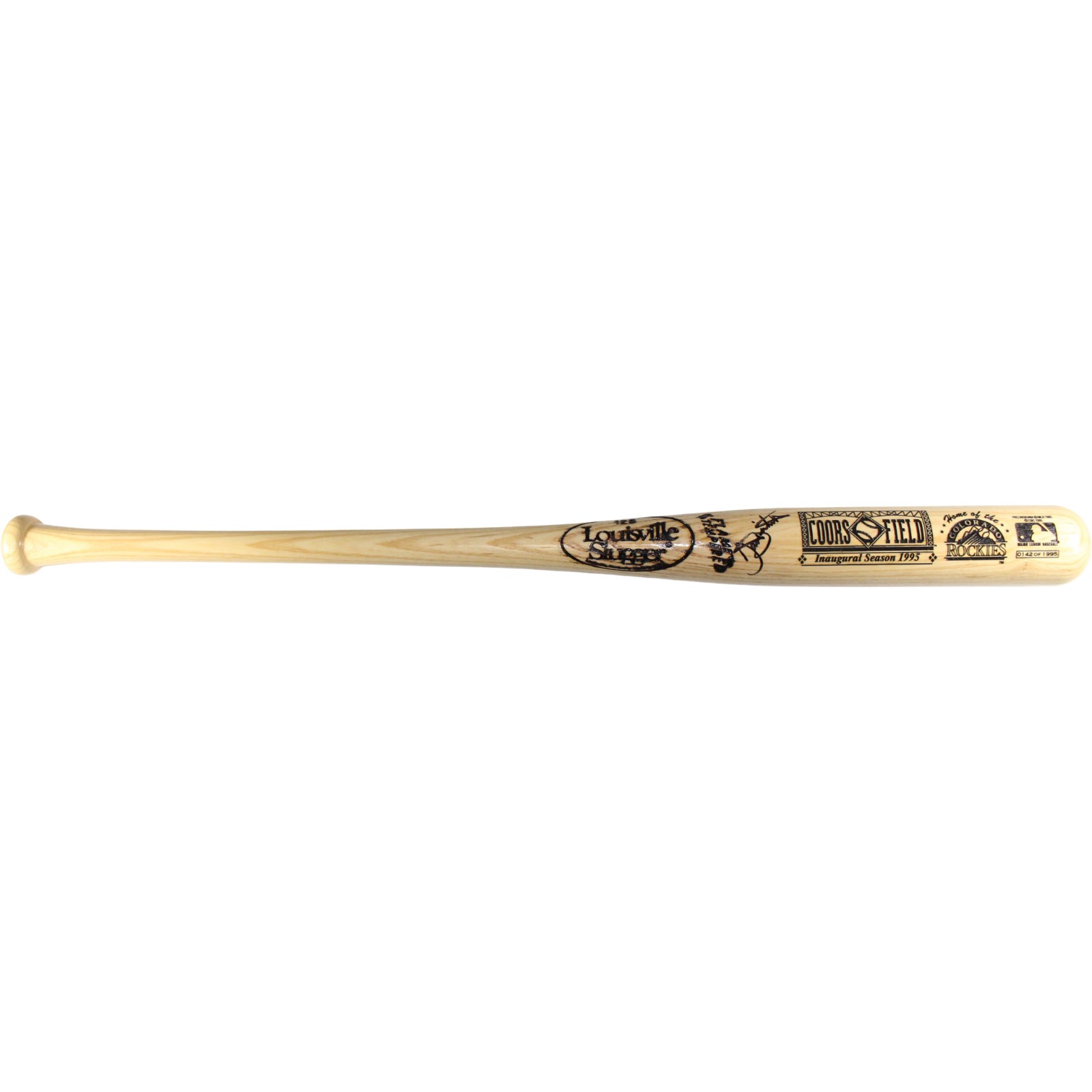 Dante Bichette Autographed Colorado Rockies 1995 Coors Field Bat Beckett 53394 2 Dante Bichette Autographed Colorado Rockies 1995 Coors Field Bat Beckett 53394