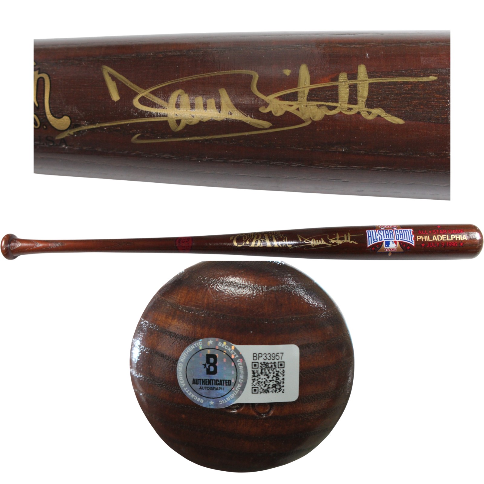 Dante Bichette Autographed Colorado Rockies 1996 All Star Game Bat Beckett 53401