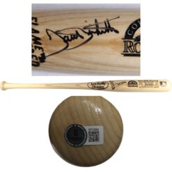 Dante Bichette Autographed Colorado Rockies Farewell Mile High Bat Beckett 53413
