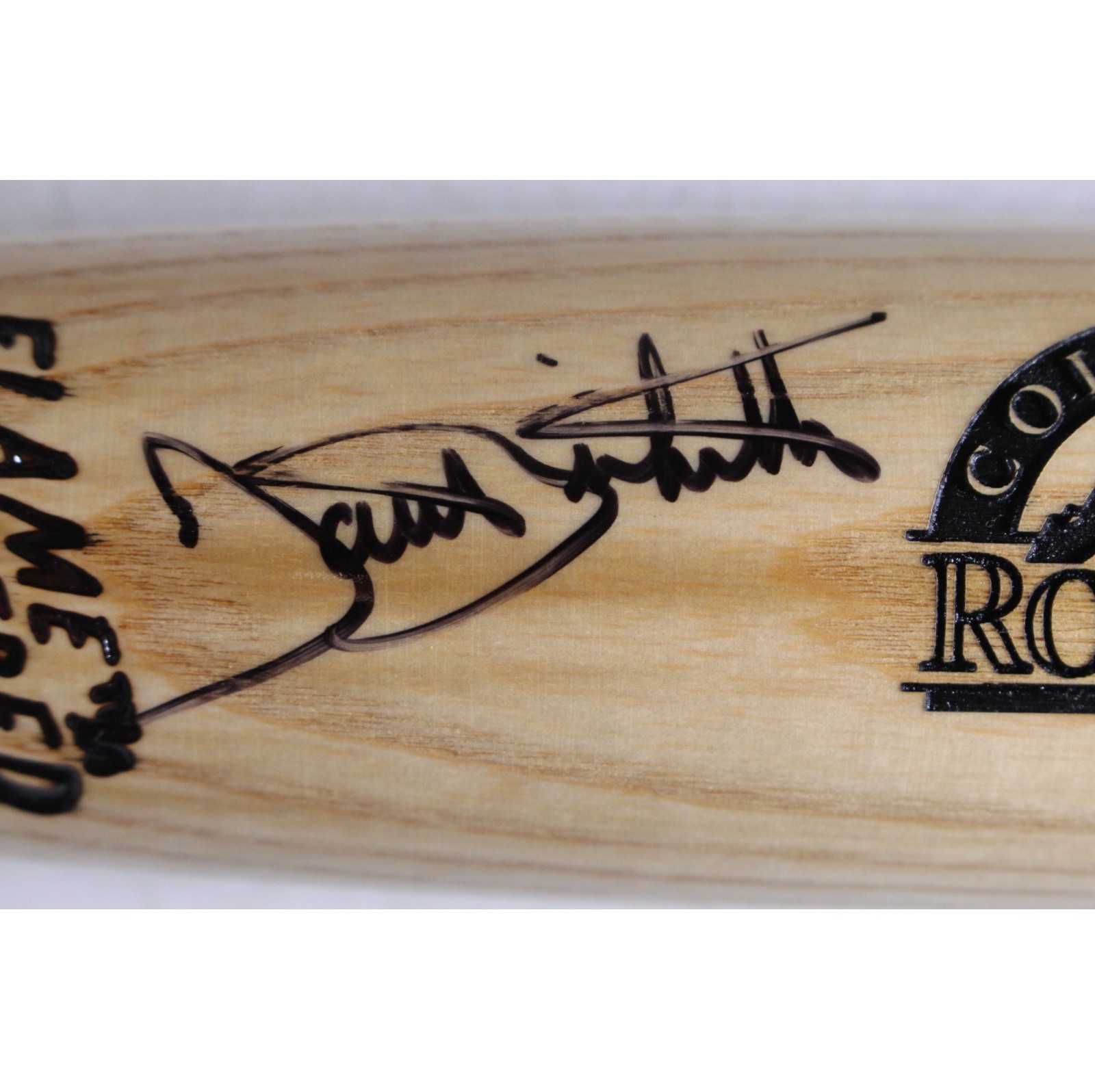 Dante Bichette Autographed Colorado Rockies Farewell Mile High Bat Beckett 53413 3 Dante Bichette Autographed Colorado Rockies Farewell Mile High Bat Beckett 53413