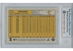 Craig Biggio Autographed 01 Upper Deck Vintage #167 Trading Card Beckett 52707