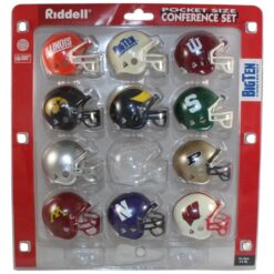 Big Ten Football Riddell Pocket Size Helmet Set Pre-2011 No Penn State 55960