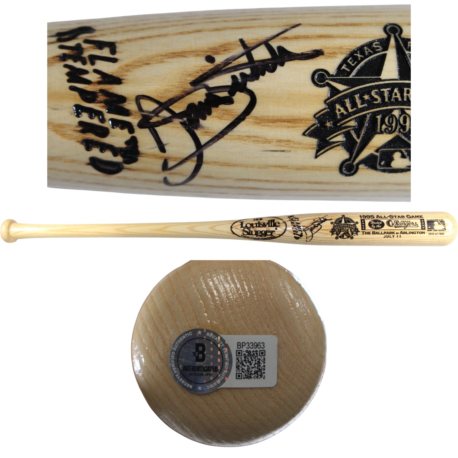 Dante Bichette Autographed Colorado Rockies 1995 All Star Game Bat Beckett 53403