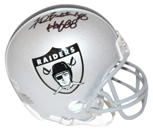 Fred Biletnikoff Autographed Los Angeles Raiders TB Mini Helmet HOF BAS 26781
