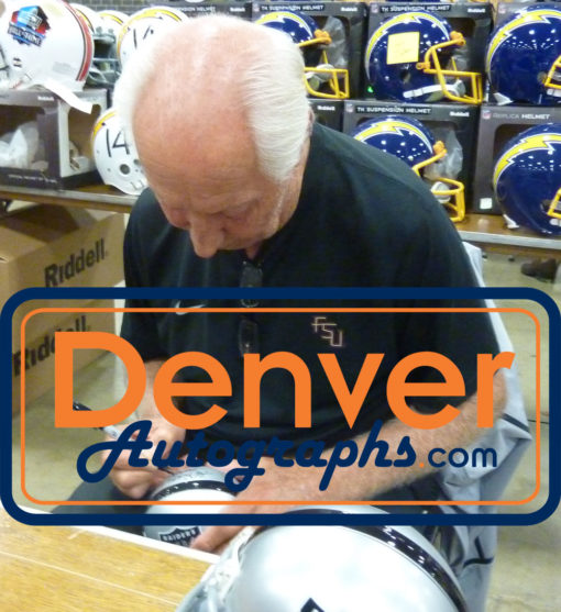 Fred Biletnikoff Autographed Los Angeles Raiders TB Mini Helmet HOF BAS 26781