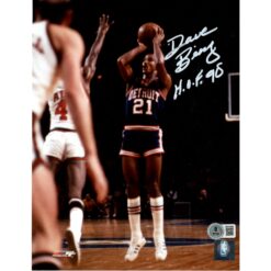 Dave Bing Autographed/Signed Detroit Pistons 8x10 Photo Beckett Witness 49713