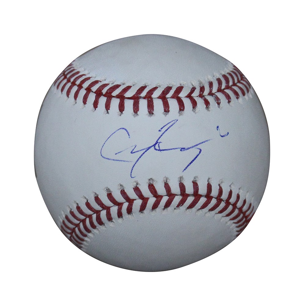 Greg Bird Autographed/Signed Colorado Rockies OML Baseball FAN 31585