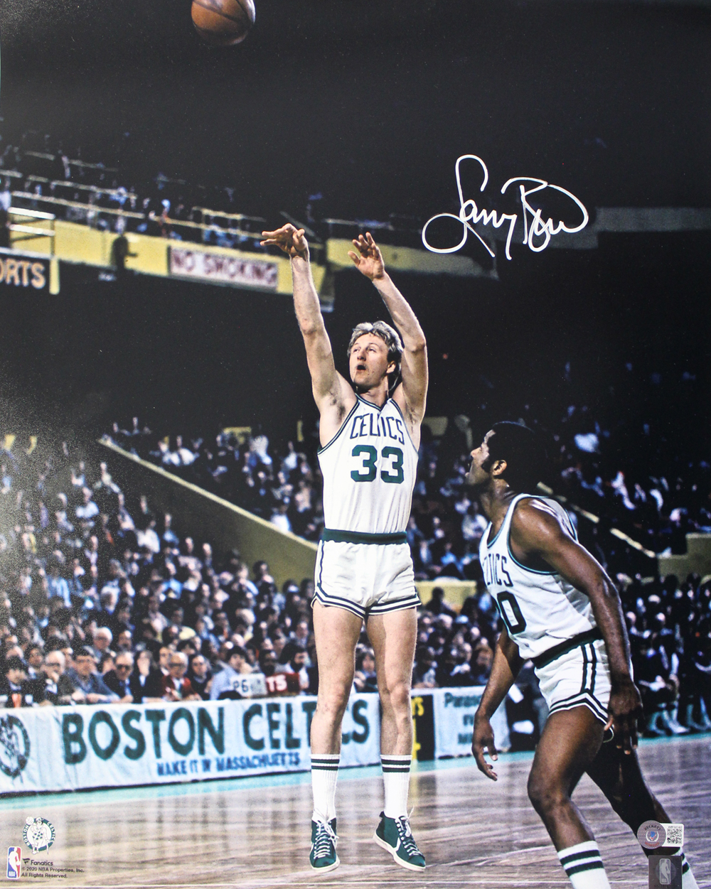 Larry Bird Autographed/Signed Boston Celtics 16x20 Photo Beckett
