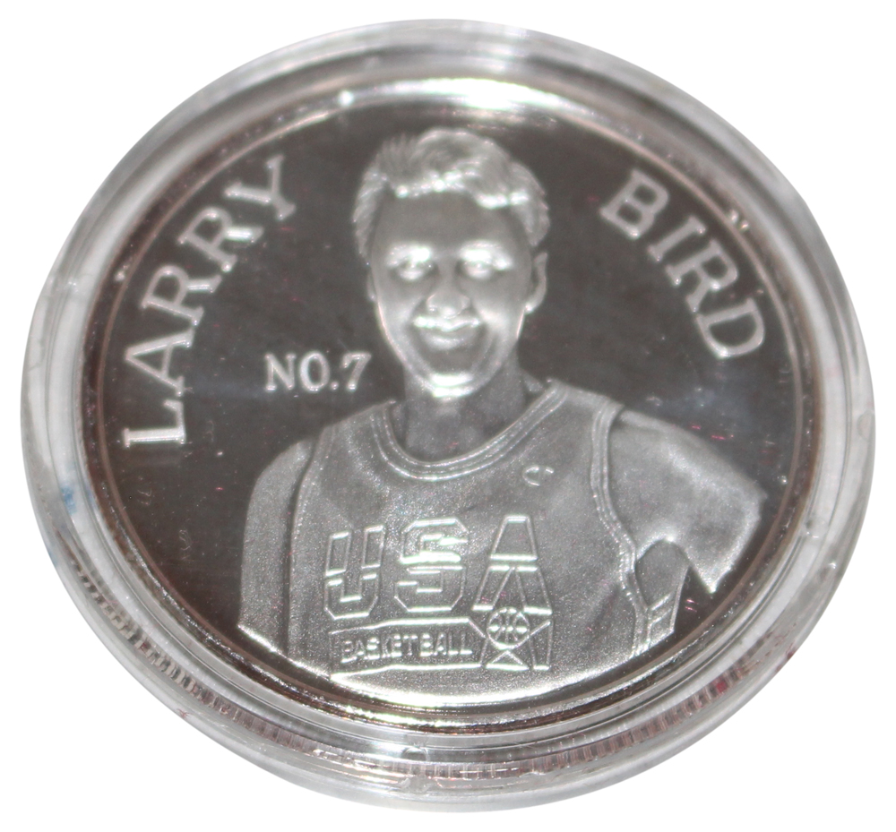 Larry Bird Team USA Basketball Limited Edition Silver Coin 32270
