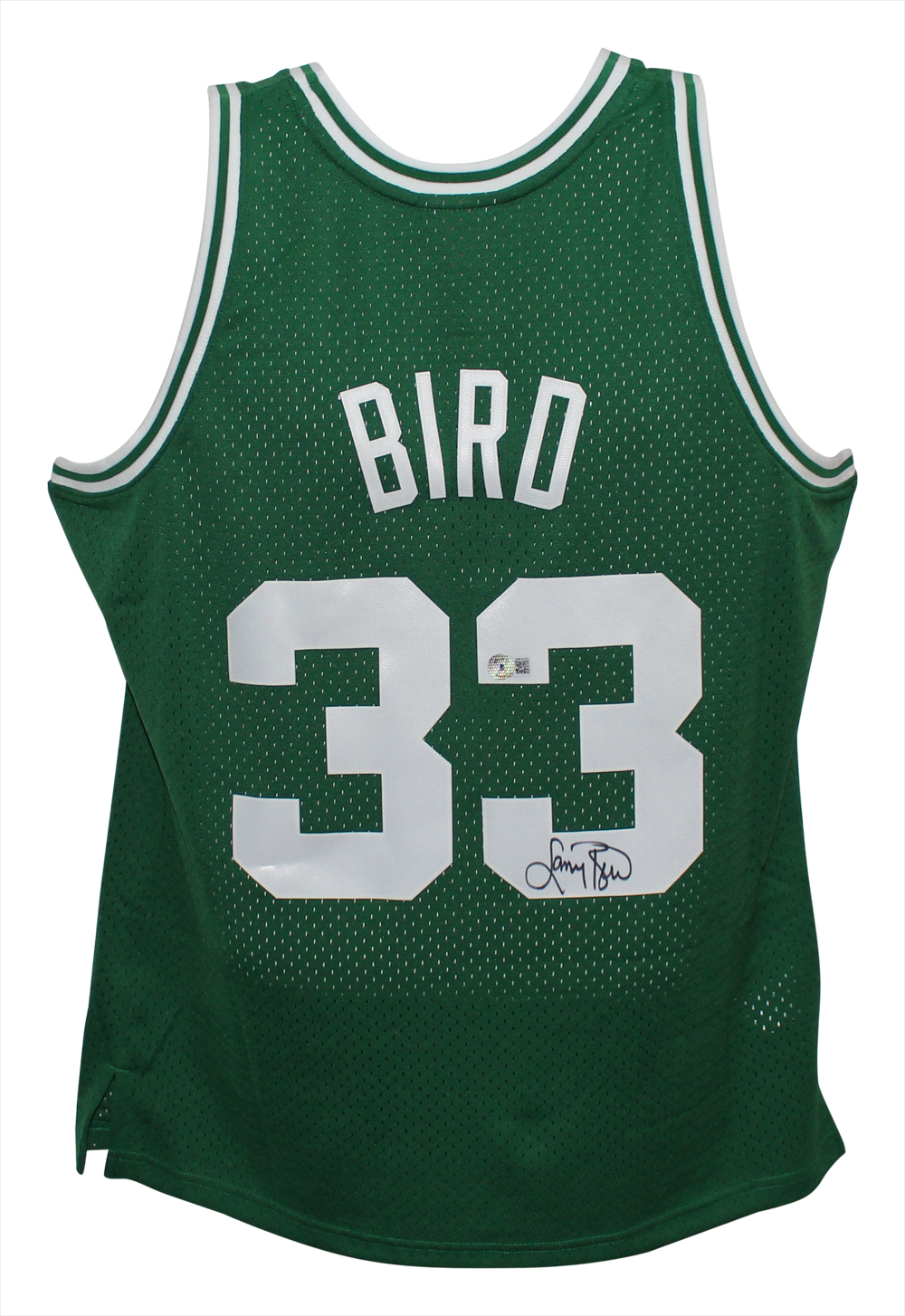 Larry Bird Autographed Boston Celtics Mitchell & Ness Large Jersey Beckett