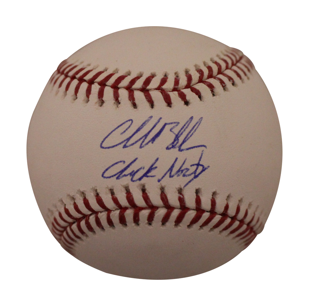 Charlie Blackmon Signed Colorado Rockies OML Baseball Chuck Nazty BAS 27352