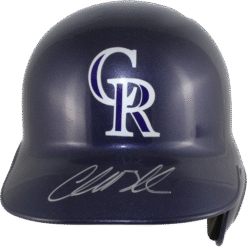 Charlie Blackmon Autographed Colorado Rockies Batting Helmet Fanatics 53286