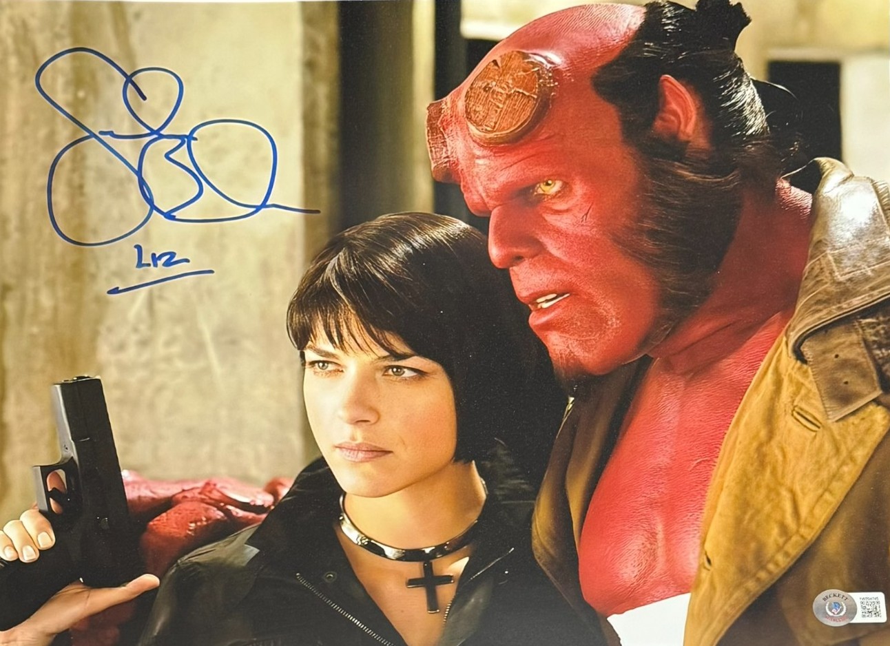 Selma Blair Autographed/Signed/Signed Hellboy 11x14 Photo Liz Beckett 54307