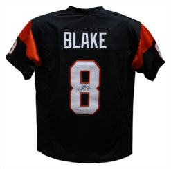 Jeff Blake Autographed/Signed Pro Style Black XL Jersey Beckett