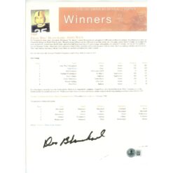 Doc Blanchard Autographed Army Black Knights 1945 Heisman Bio Beckett 49403