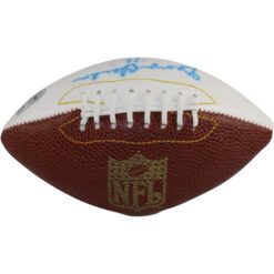 George Blanda Autographed Oakland Raiders Logo Mini Football AS IS Beckett 56215