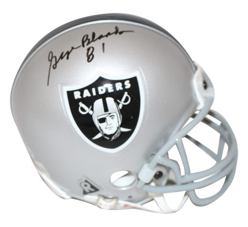 George Blanda Autographed/Signed Oakland Raiders Mini Helmet BAS 27390