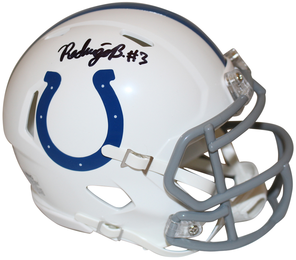 Rodrigo Blankenship Autographed Indianapolis Colts Speed Mini Helmet FAN