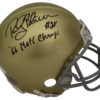 Rocky Bleier Autographed/Signed Notre Dame Mini Helmet 66 Natl Champs JSA 10564