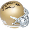 Rocky Bleier Signed Notre Dame Fighting Irish Mini Helmet Natl Champs BAS 27158