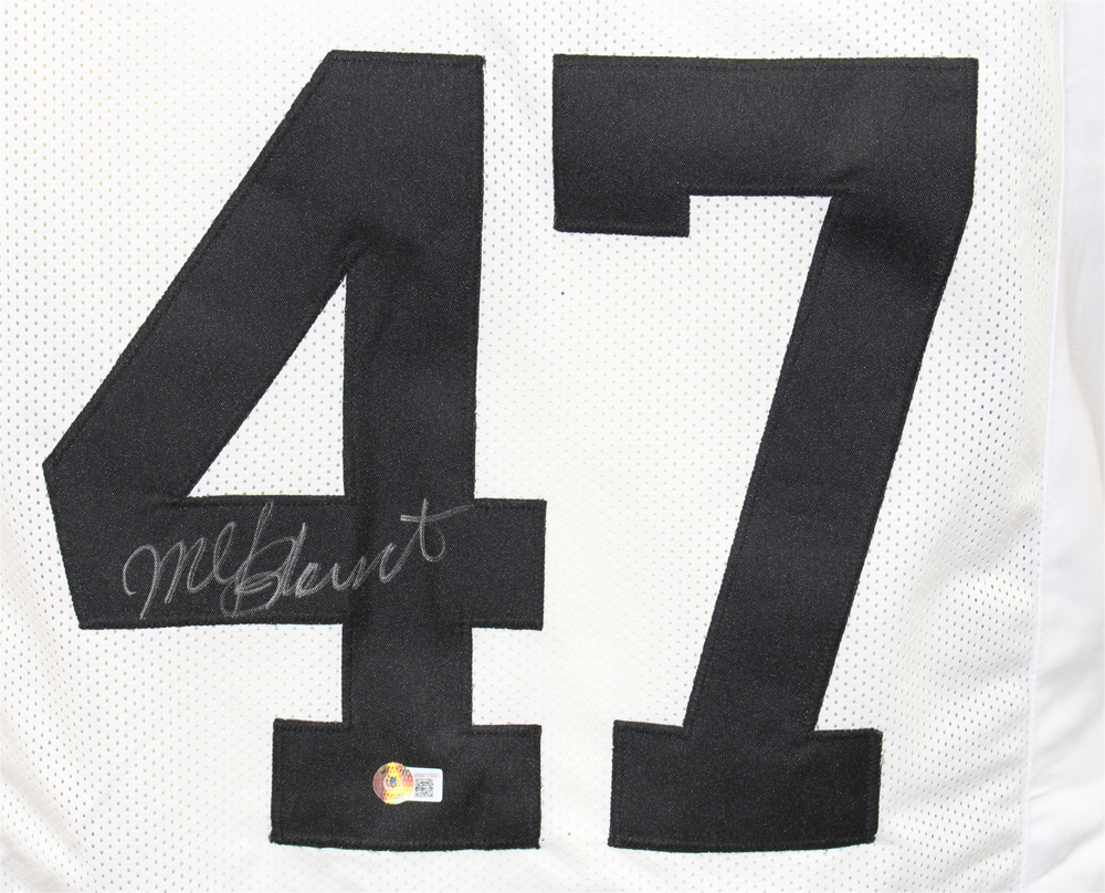 Mel Blount Autographed/Signed Pro Style White XL Jersey Beckett