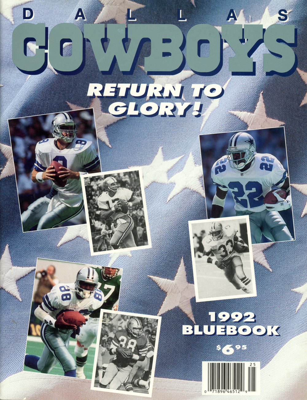 Dallas Cowboys 1992 Bluebook Magazine Denver Autographs