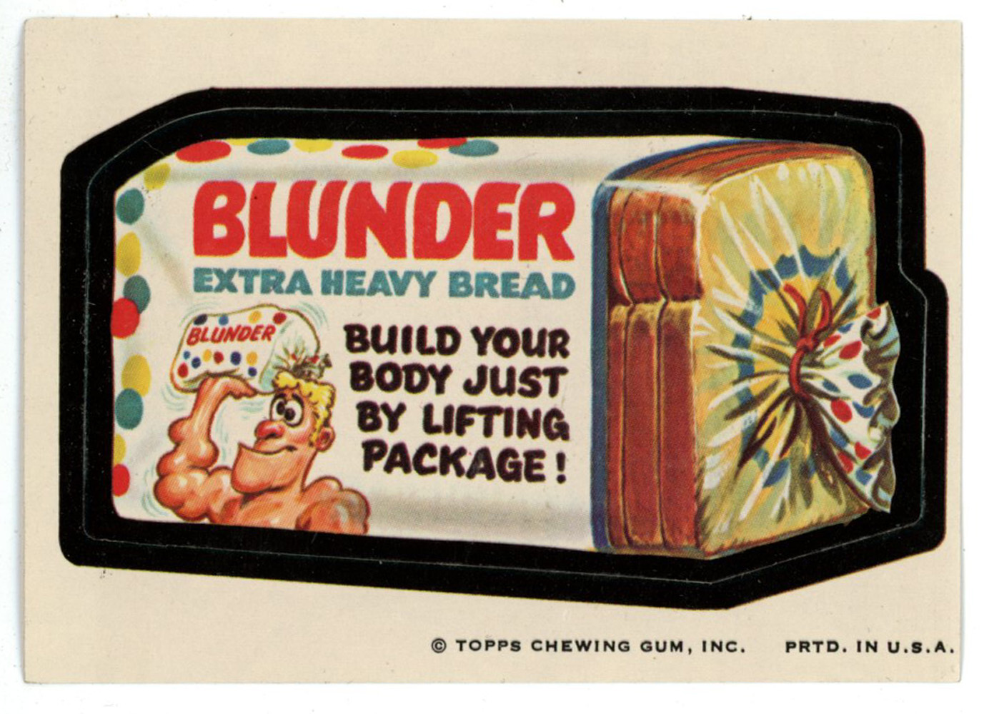 1973 Topps Blunder Bread Series 2 Wacky Packages