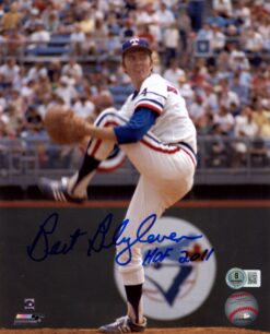 Bert Blyleven Autographed/Signed Texas Rangers 8x10 Photo HOF Beckett 57394