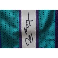 Mugsy Bogues Autographed/Signed Pro Style size XL Teal Jersey JSA 49787