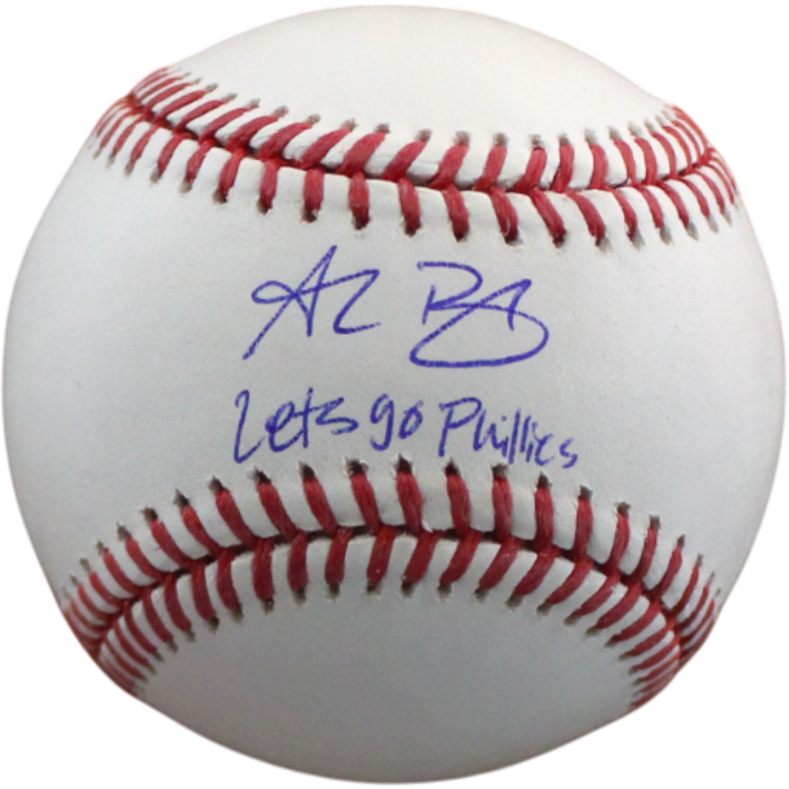 Alec Bohm Autographed Philadelphia Phillies OML Baseball Insc. Beckett 54465