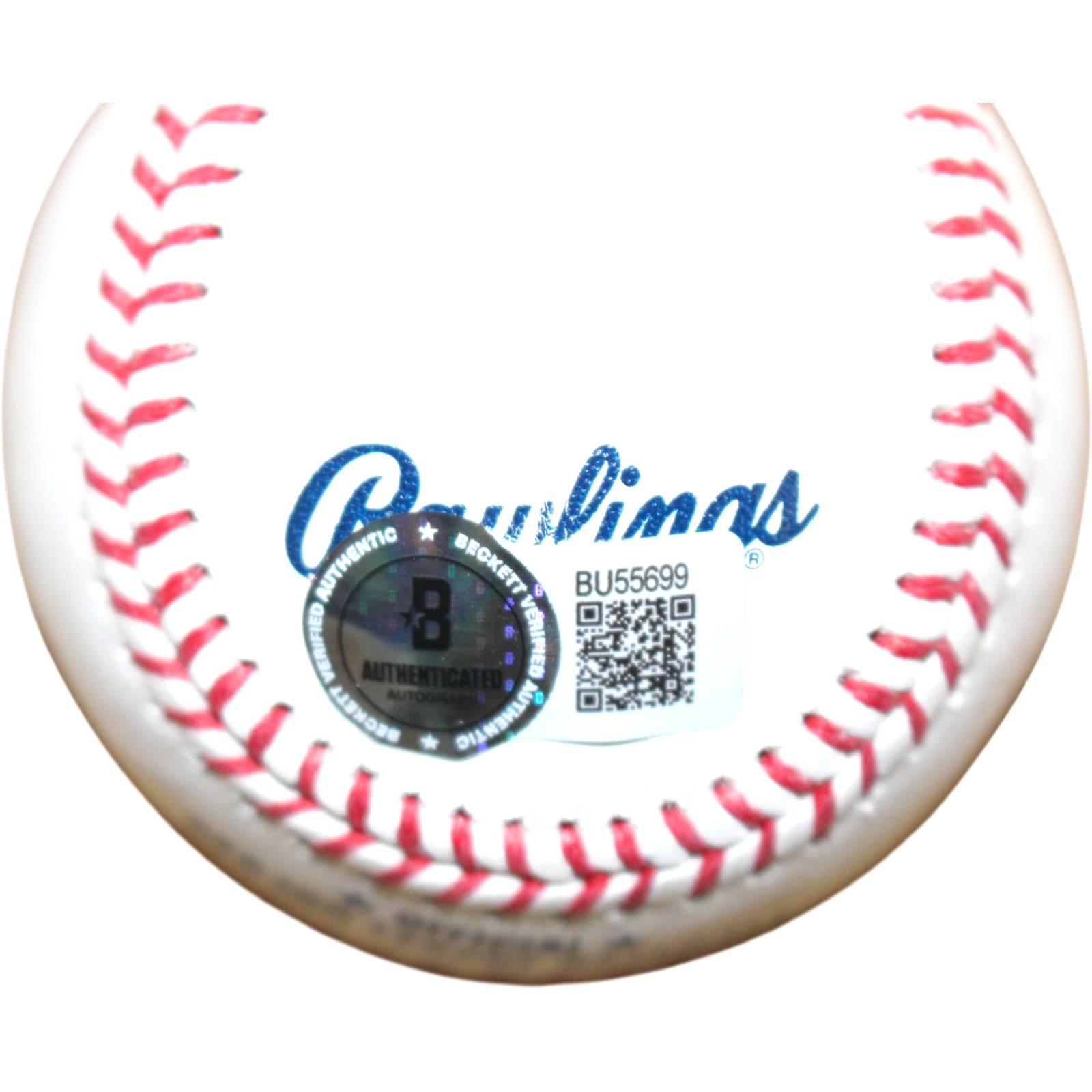 Alec Bohm Autographed Philadelphia Phillies OML Baseball Insc. Beckett 54464