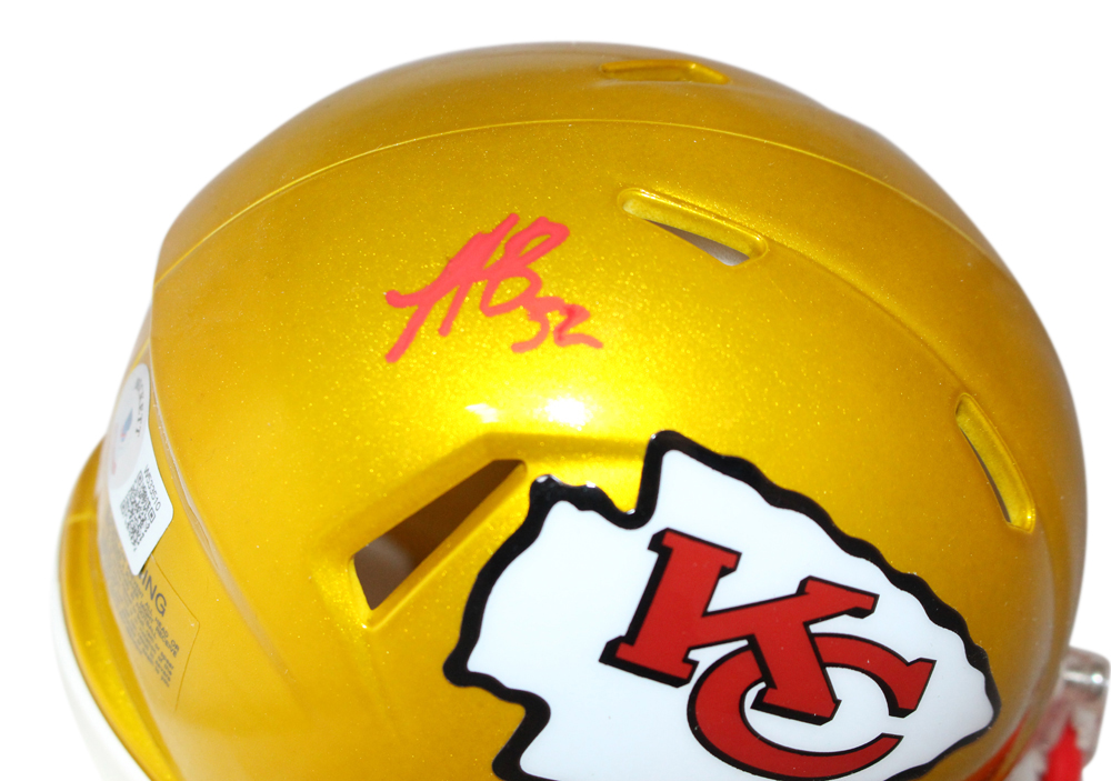 Nick Bolton Autographed Kansas City Chiefs flash Mini Helmet BAS