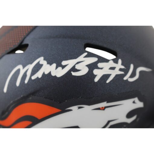 Nik Bonitto Autographed/Signed Denver Broncos 24 Mini Helmet Beckett 49129