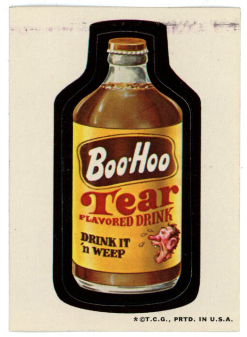 1973 Topps Wacky Packages Series 1 Boo Hoo Tear Flavored Drink