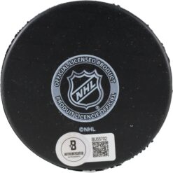 Adam Boqvist Autographed/Signed Chicago Blackhawks Logo Puck Beckett 53805