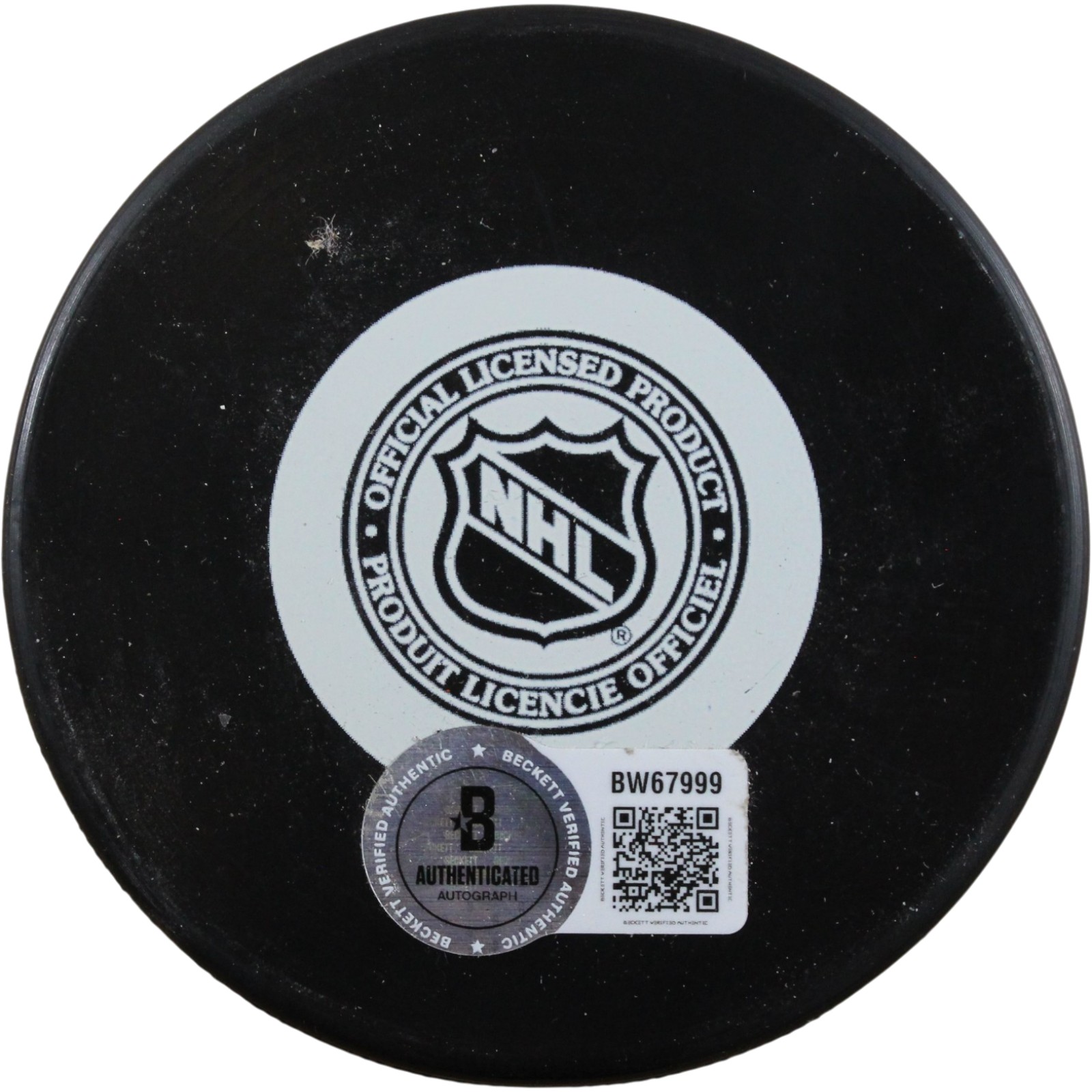 Ray Bourque Autographed/Signed Boston Bruins Logo Puck Beckett 56514 3 Ray Bourque Autographed/Signed Boston Bruins Logo Puck Beckett 56514