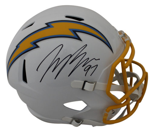 Joey Bosa Autographed Los Angeles Chargers Speed Replica Helmet JSA 24879