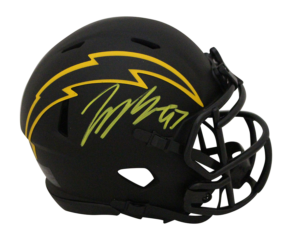 Joey Bosa Autographed Los Angeles Chargers Eclipse Mini Helmet BAS 32348