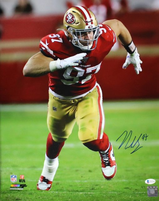 Nick Bosa Autographed/Signed San Francisco 49ers 16x20 Photo BAS 26080 PF