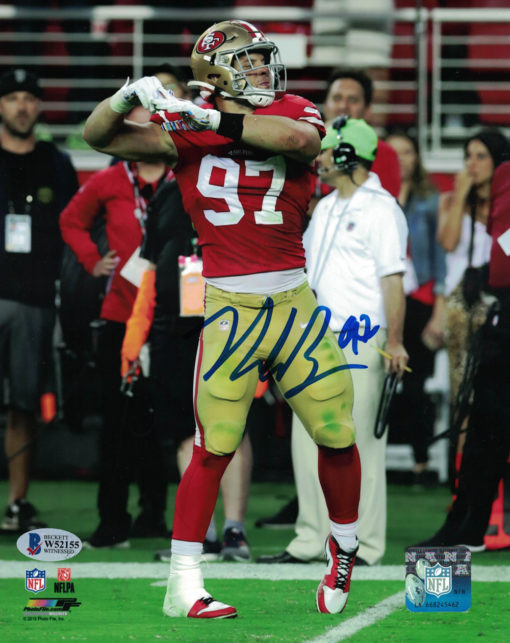 Nick Bosa Autographed/Signed San Francisco 49ers 8x10 Photo BAS 25864 PF