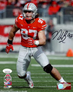 Nick Bosa Autographed/Signed Ohio State Buckeyes 8x10 Photo JSA