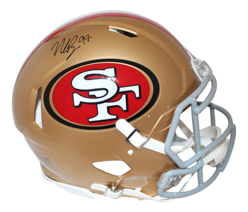 Nick Bosa Autographed San Francisco 49ers Authentic Speed Helmet JSA 24884