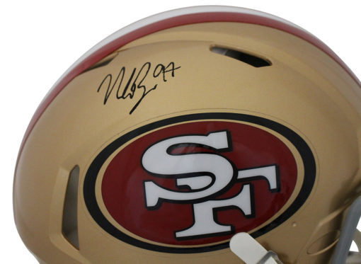 Nick Bosa Autographed San Francisco 49ers Authentic Speed Helmet JSA 24884