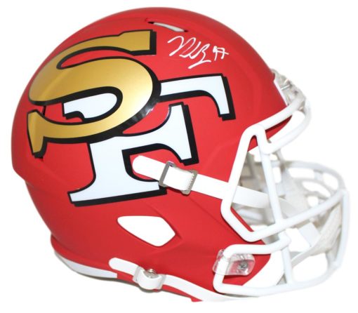 Nick Bosa Autographed/Signed San Francisco 49ers AMP Replica Helmet BAS 25861