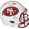 Nick Bosa Signed San Francisco 49ers Flat White Speed Replica Helmet BAS 26083