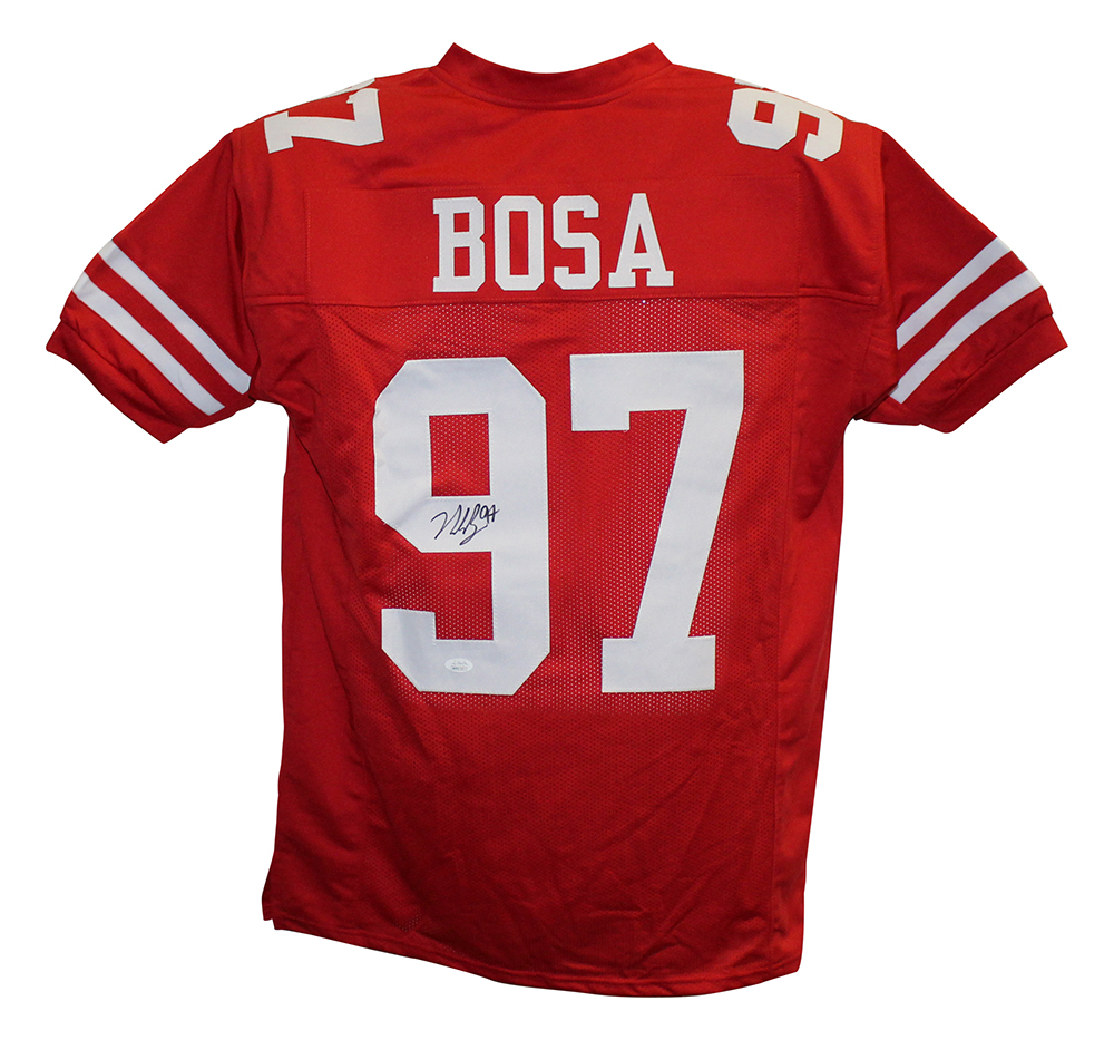 Nick Bosa Autographed/Signed San Francisco 49ers Red XL Jersey JSA ...