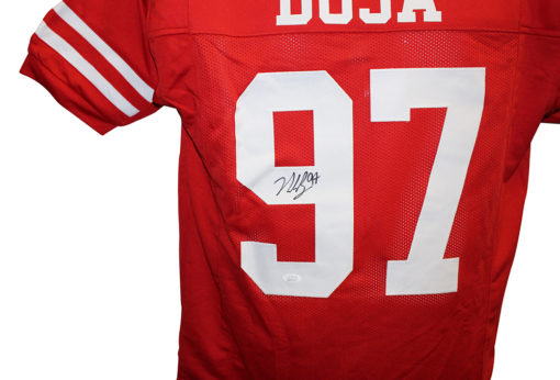 Nick Bosa Autographed/Signed San Francisco 49ers Red XL Jersey JSA 24881