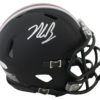 Nick Bosa Autographed Ohio State Buckeyes Black Matte Mini Helmet JSA 13581